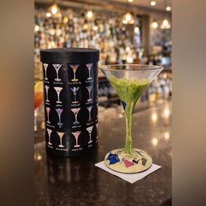 Lolita Sex on the Beach Martini Glass | Hand-Painted 10oz | NIB